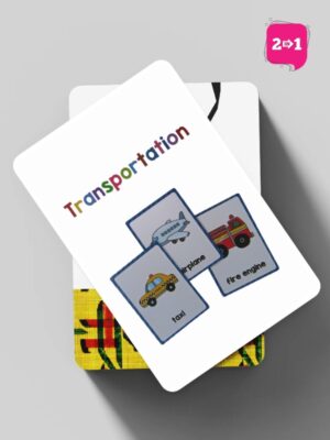 2-in-1 AR Flash Cards Transportation